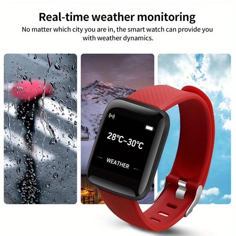 Smartwatch  with Heart Rate& Message Alerts-Unisex Fitneswatch