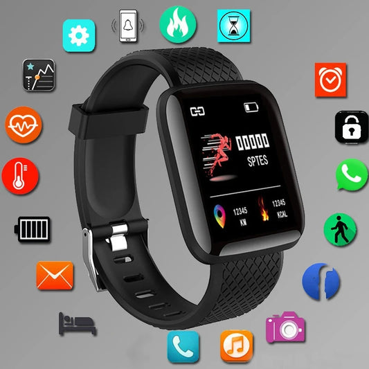 Smartwatch  with Heart Rate& Message Alerts-Unisex Fitneswatch