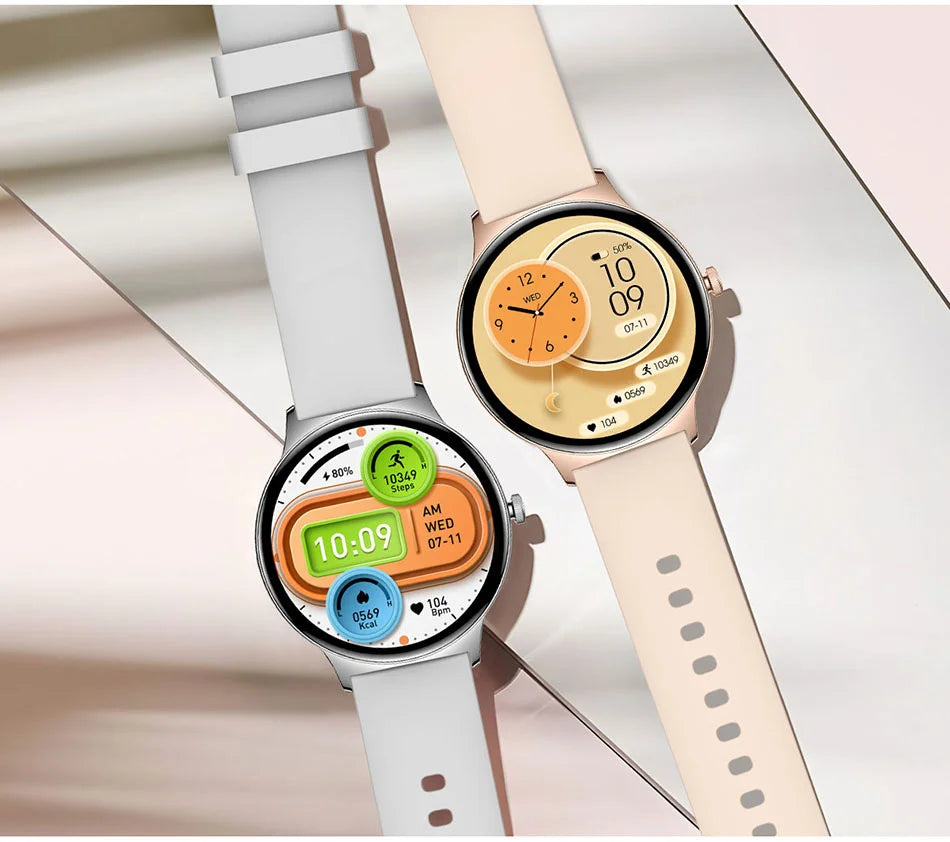 Ultra - Thin Women Smartwatch  with Fitness & Health Tracking
