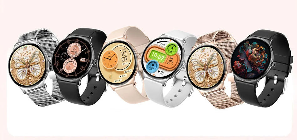 Ultra - Thin Women Smartwatch  with Fitness & Health Tracking