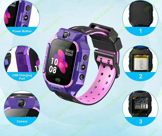 Kids Smart Watch-GPS Tracker, SOS Button &Phone Calls