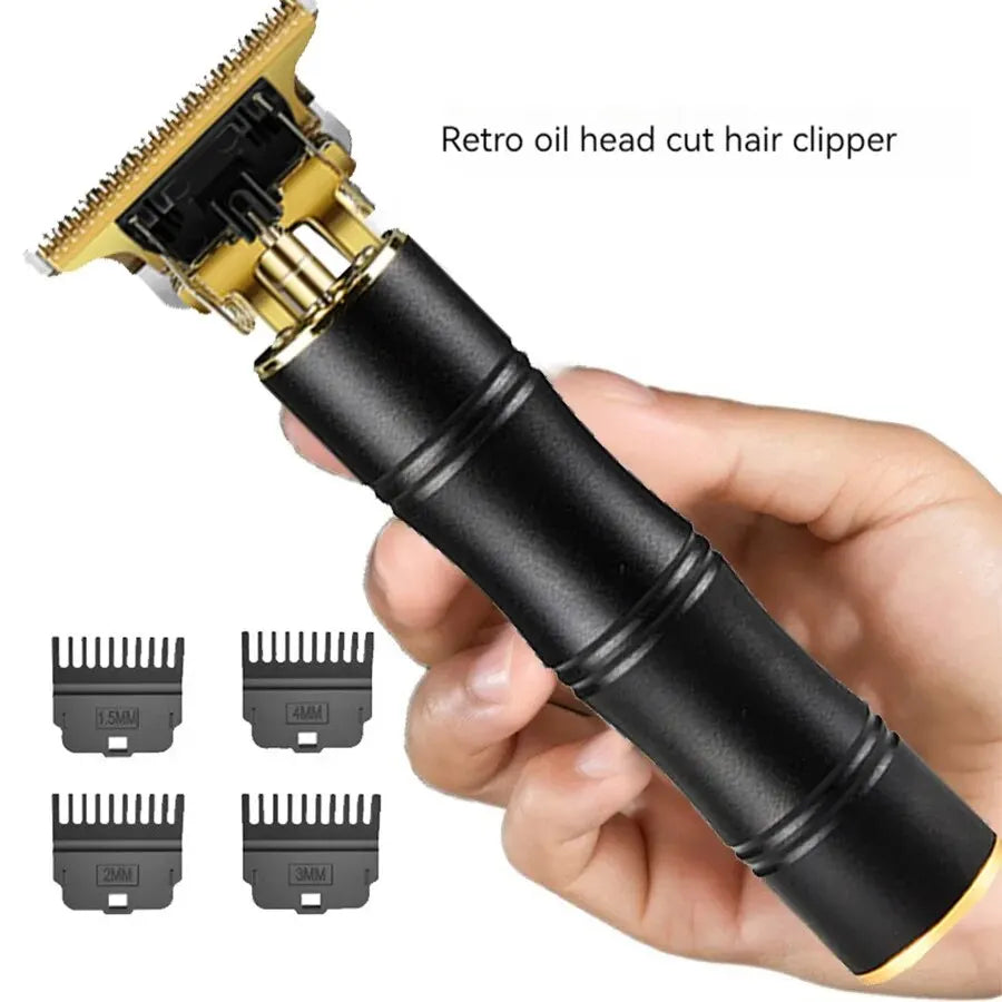 Waterproof Electric Hair Clipper-Quiet Professional Nerd Trimmer for Men